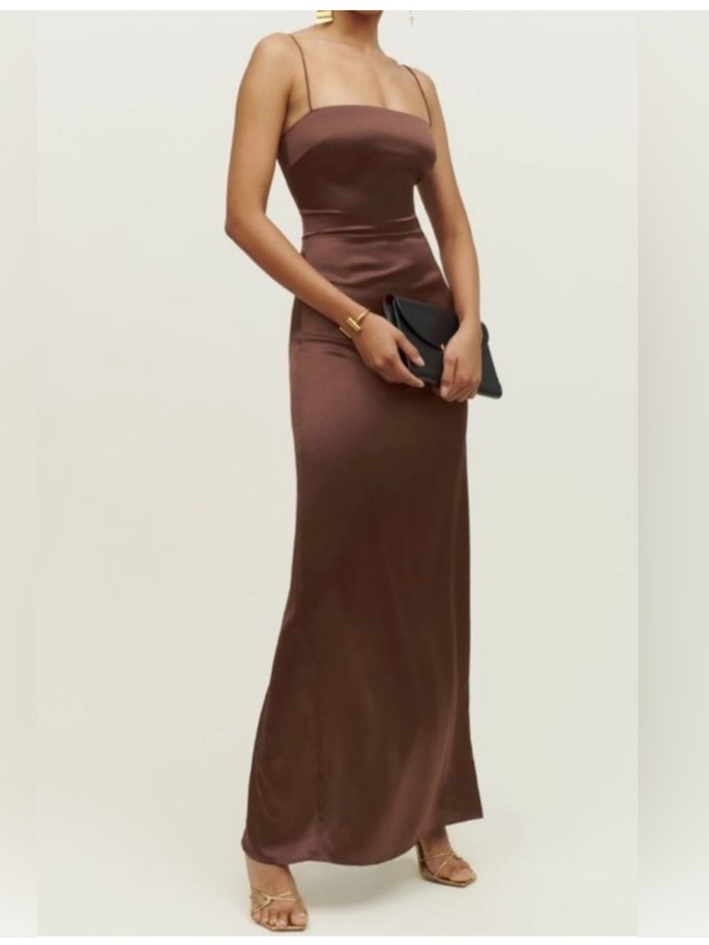 Reformation Frankie Dress - Brown